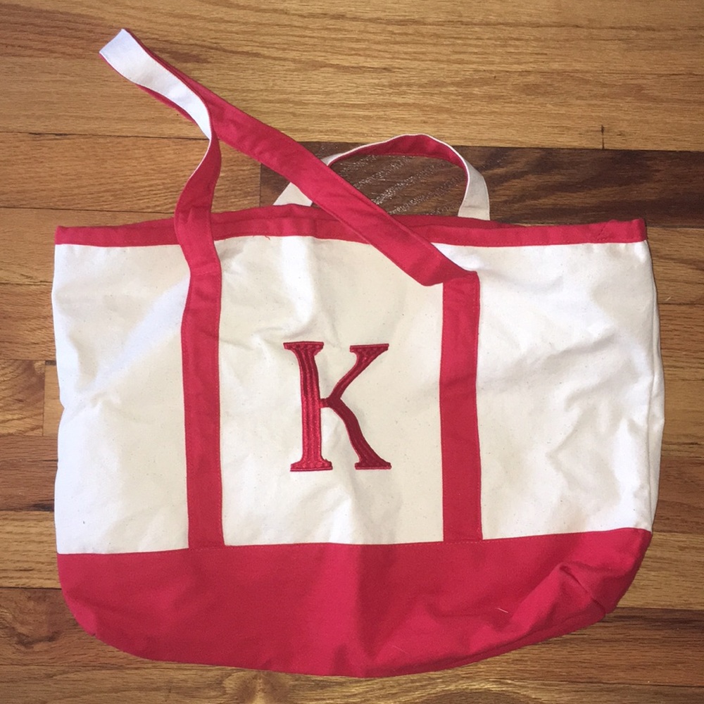 K Initial Tote Bag